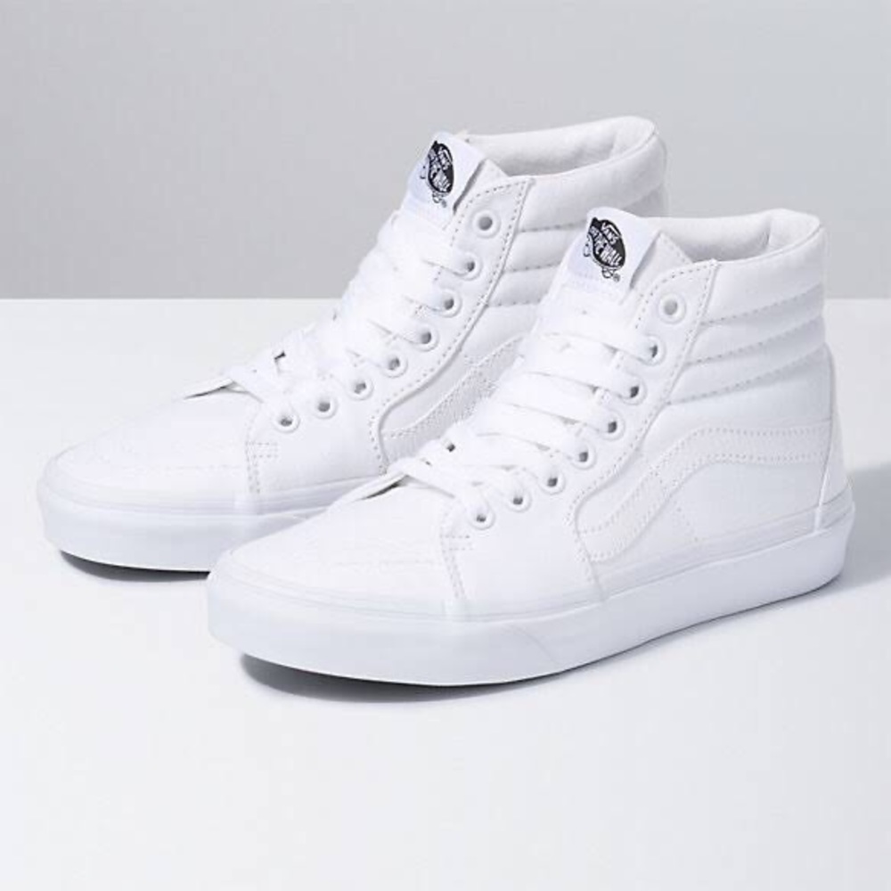 White Hightop Vans